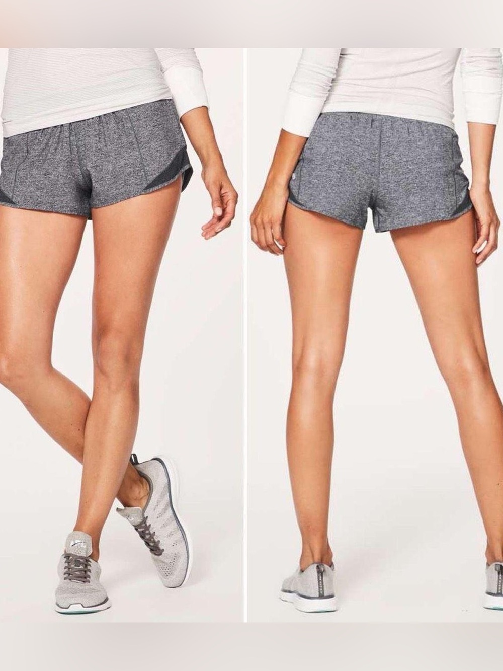 Lululemon Hotty Hot Low-Rise Lined Short, 2.5” HEATHER LUX MULTI BLACK NWOT SZ 8 - Picture 3 of 16